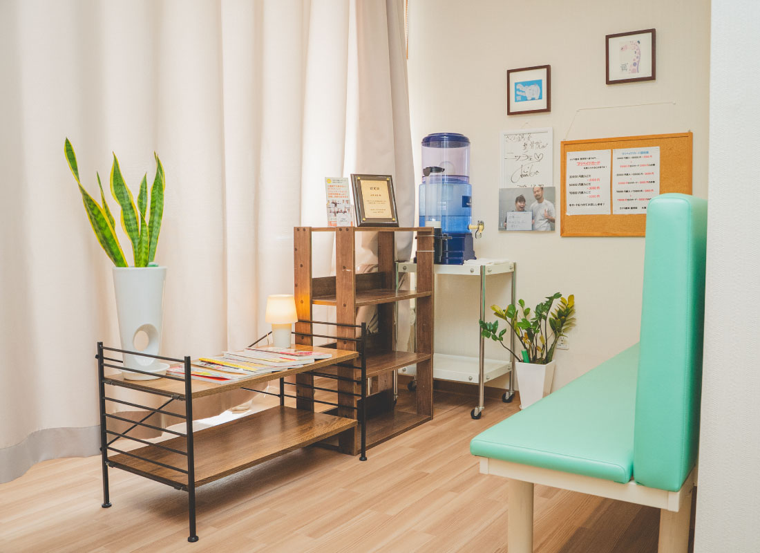 四日市市にある、さくら整体・整骨院の施術ルーム