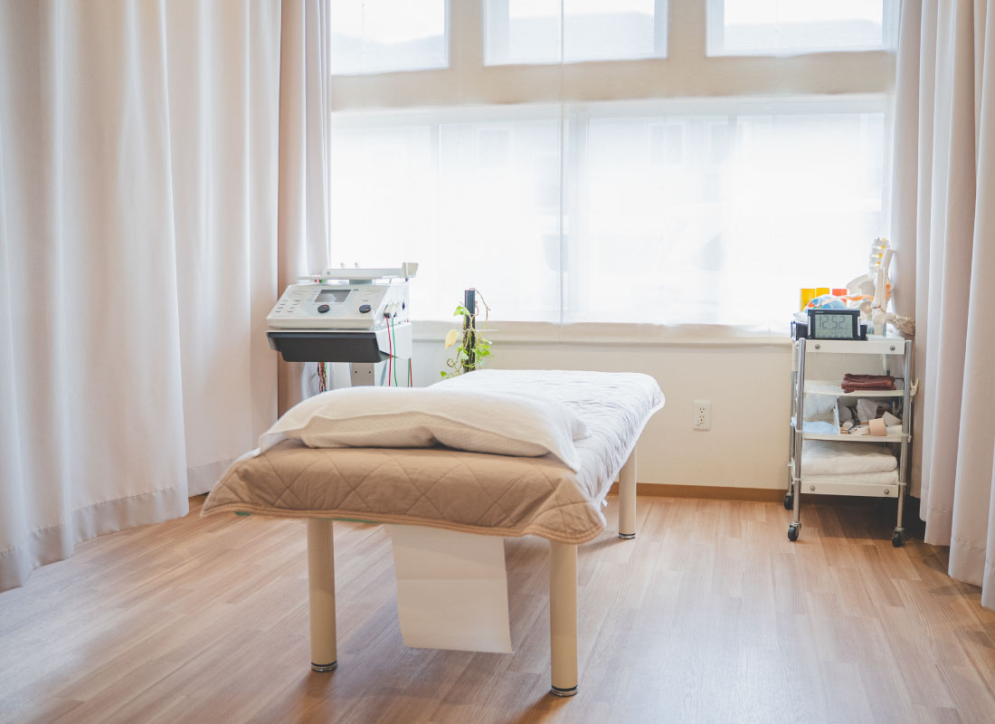 四日市市にある、さくら整体・整骨院の施術ルーム