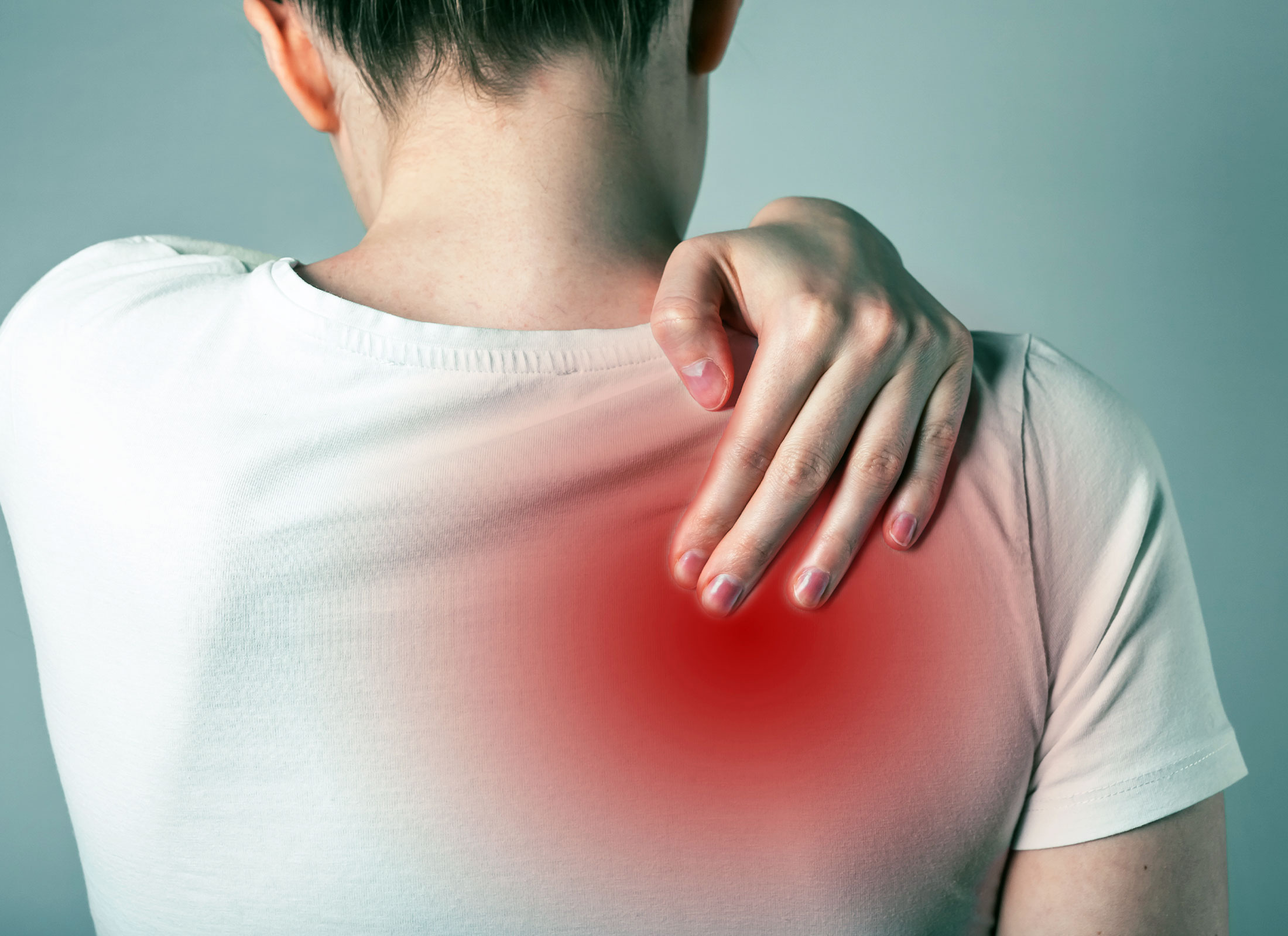 背部の痛み(上部)のイメージ