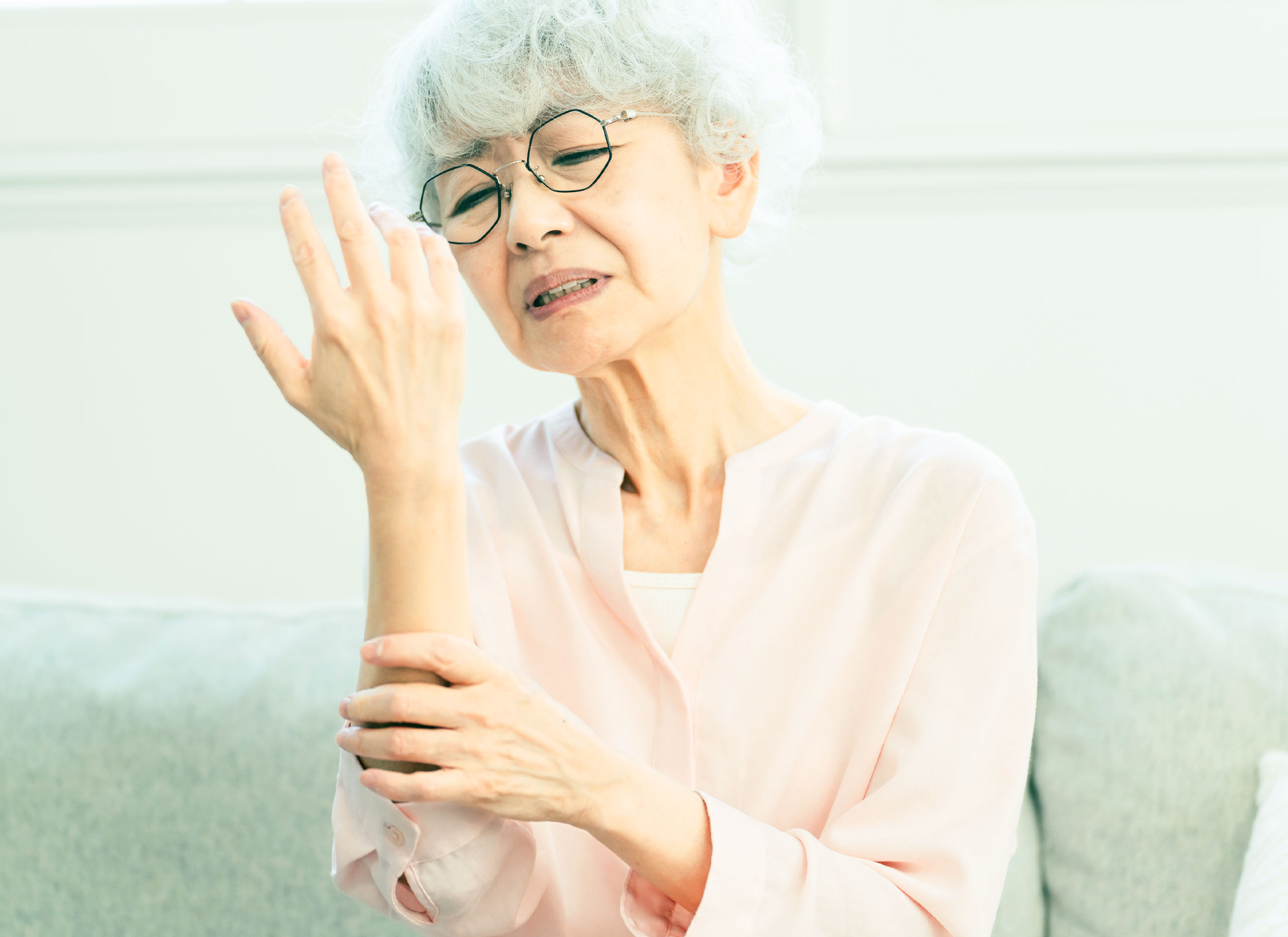 前腕部の痛みのイメージ