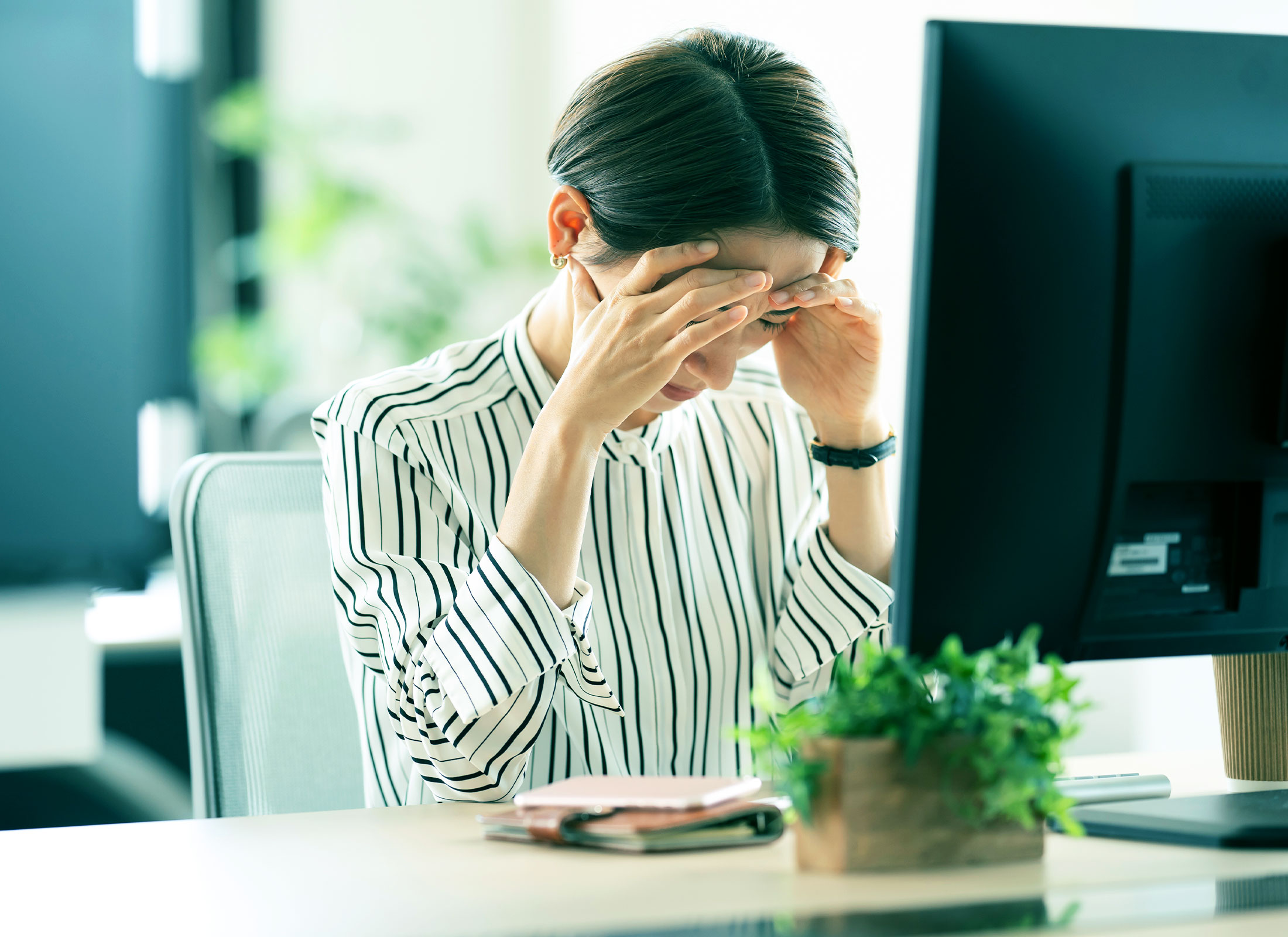 緊張性頭痛のイメージ