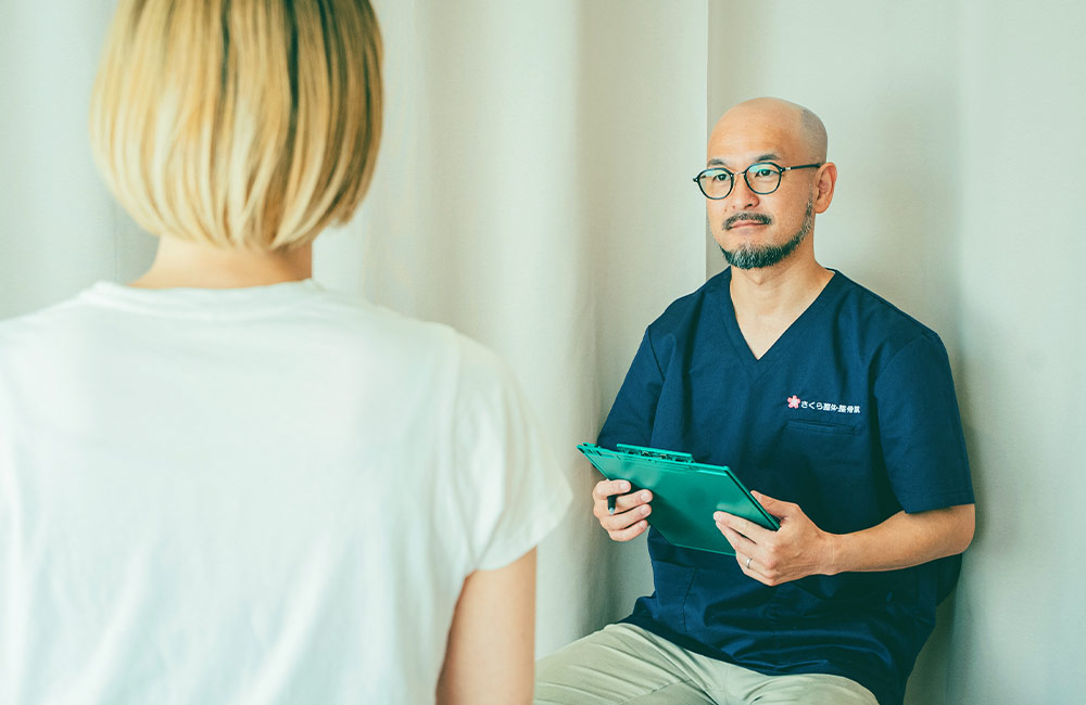 自律神経整体・サブコンコミュニケーション施術の様子